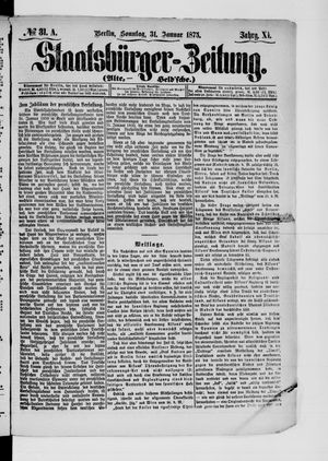 Staatsbürger-Zeitung vom 31.01.1875