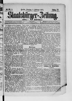 Staatsbürger-Zeitung on Feb 2, 1875