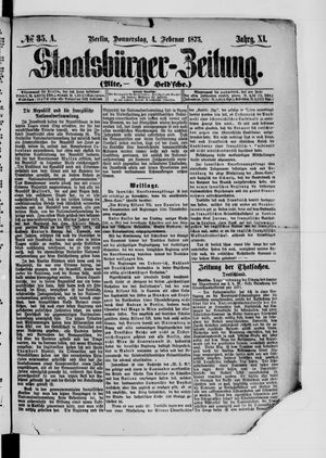 Staatsbürger-Zeitung on Feb 4, 1875