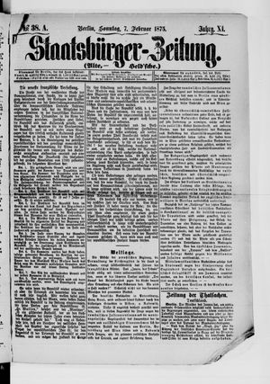 Staatsbürger-Zeitung vom 07.02.1875