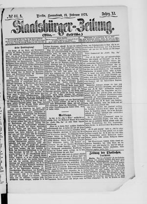 Staatsbürger-Zeitung on Feb 13, 1875