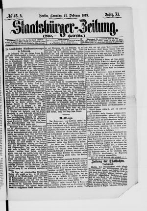 Staatsbürger-Zeitung vom 14.02.1875