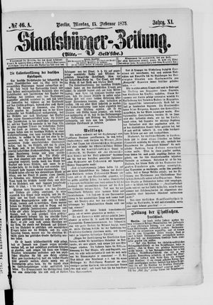 Staatsbürger-Zeitung vom 15.02.1875