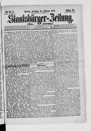 Staatsbürger-Zeitung on Feb 21, 1875
