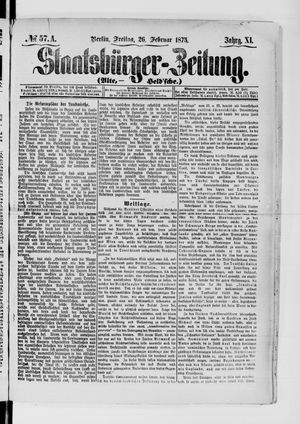 Staatsbürger-Zeitung on Feb 26, 1875