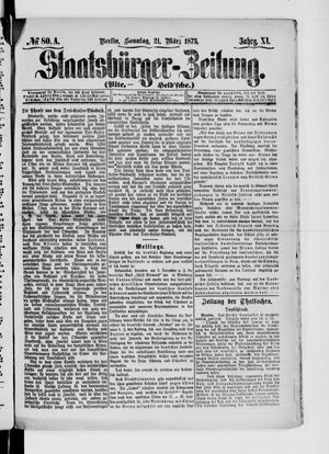 Staatsbürger-Zeitung vom 21.03.1875