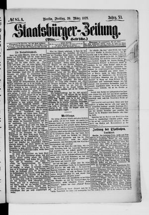 Staatsbürger-Zeitung vom 26.03.1875