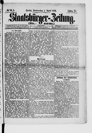 Staatsbürger-Zeitung on Apr 1, 1875