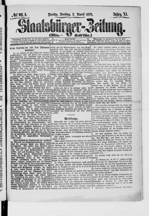 Staatsbürger-Zeitung on Apr 2, 1875