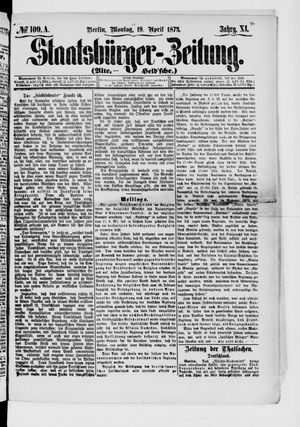 Staatsbürger-Zeitung on Apr 19, 1875