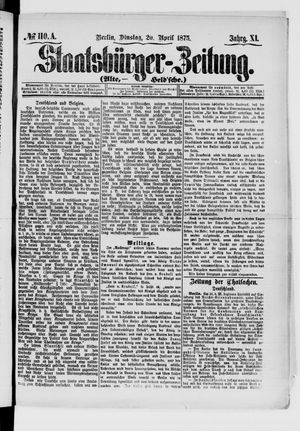 Staatsbürger-Zeitung on Apr 20, 1875