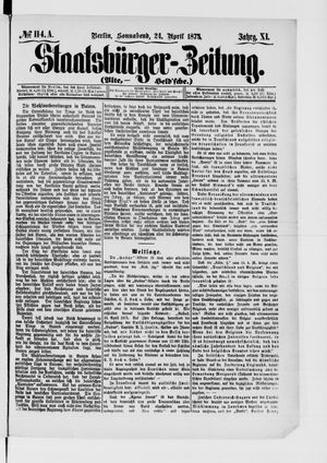 Staatsbürger-Zeitung on Apr 24, 1875