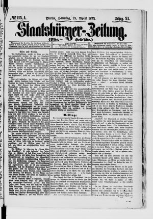 Staatsbürger-Zeitung vom 25.04.1875