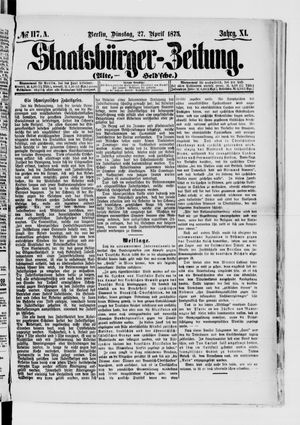 Staatsbürger-Zeitung vom 27.04.1875