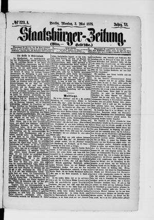 Staatsbürger-Zeitung on May 3, 1875