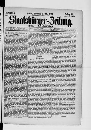 Staatsbürger-Zeitung on May 9, 1875
