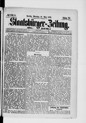 Staatsbürger-Zeitung on May 10, 1875