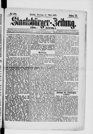 Staatsbürger-Zeitung vom 18.05.1875
