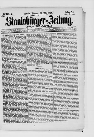 Staatsbürger-Zeitung on May 25, 1875