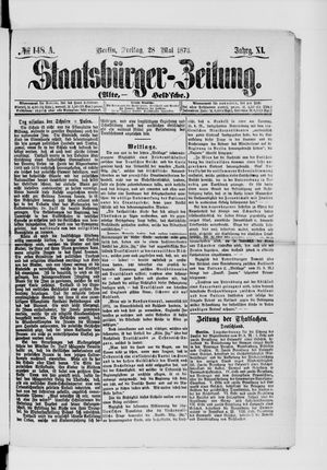 Staatsbürger-Zeitung on May 28, 1875