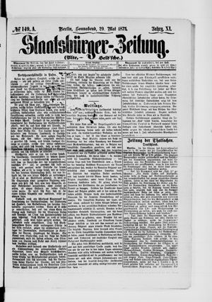 Staatsbürger-Zeitung vom 29.05.1875