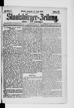 Staatsbürger-Zeitung on Jun 13, 1875
