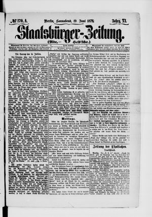 Staatsbürger-Zeitung on Jun 19, 1875