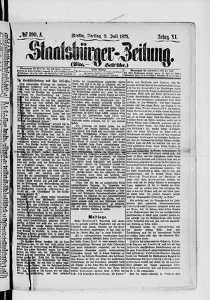 Staatsbürger-Zeitung vom 09.07.1875