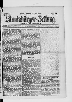 Staatsbürger-Zeitung on Jul 12, 1875