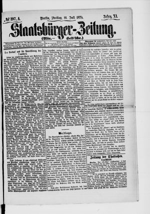 Staatsbürger-Zeitung on Jul 16, 1875