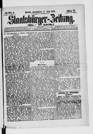 Staatsbürger-Zeitung vom 17.07.1875