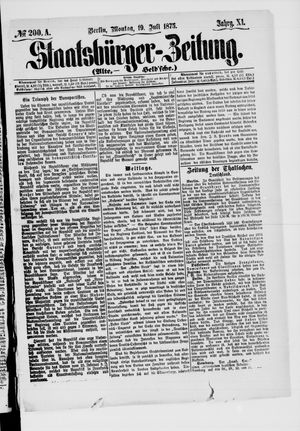 Staatsbürger-Zeitung on Jul 19, 1875