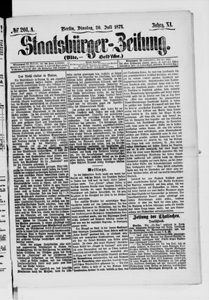 Staatsbürger-Zeitung on Jul 20, 1875