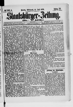 Staatsbürger-Zeitung vom 21.07.1875