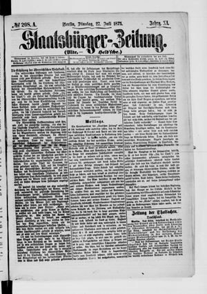 Staatsbürger-Zeitung vom 27.07.1875