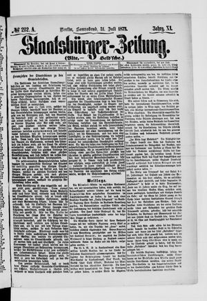 Staatsbürger-Zeitung on Jul 31, 1875