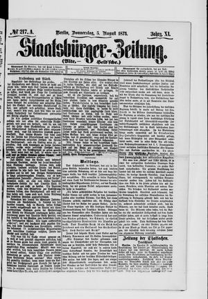 Staatsbürger-Zeitung on Aug 5, 1875