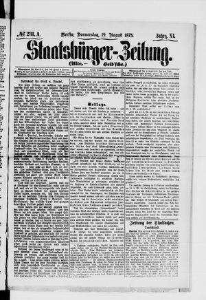Staatsbürger-Zeitung on Aug 19, 1875