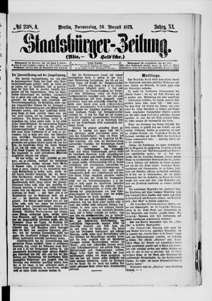 Staatsbürger-Zeitung on Aug 26, 1875