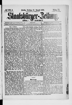 Staatsbürger-Zeitung on Aug 27, 1875