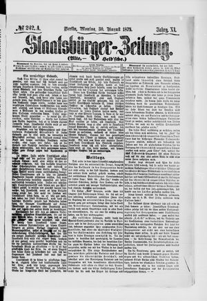 Staatsbürger-Zeitung on Aug 30, 1875