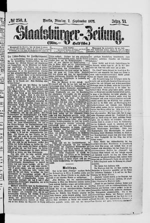 Staatsbürger-Zeitung on Sep 7, 1875