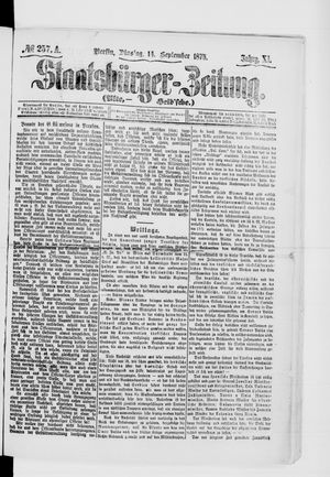 Staatsbürger-Zeitung on Sep 14, 1875