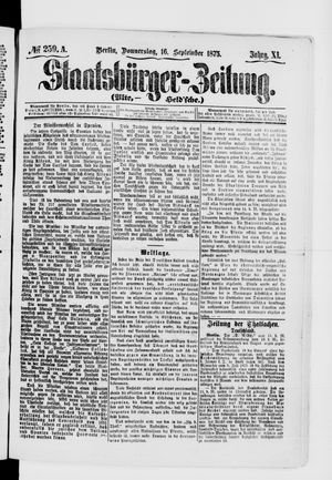 Staatsbürger-Zeitung on Sep 16, 1875
