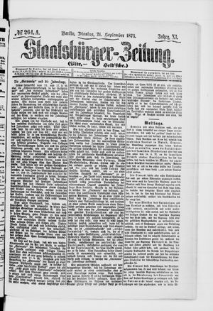 Staatsbürger-Zeitung on Sep 21, 1875