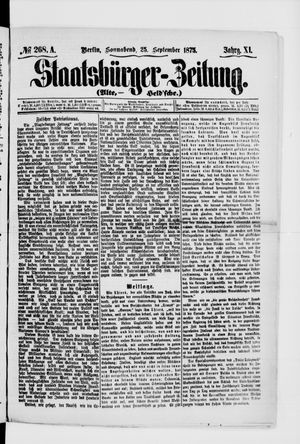 Staatsbürger-Zeitung vom 25.09.1875