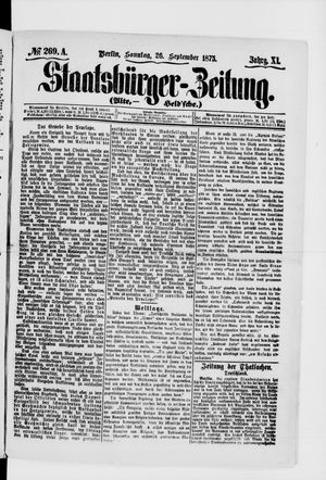 Staatsbürger-Zeitung vom 26.09.1875