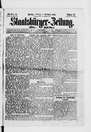Staatsbürger-Zeitung on Oct 1, 1875