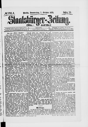 Staatsbürger-Zeitung vom 07.10.1875