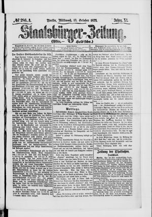 Staatsbürger-Zeitung on Oct 13, 1875